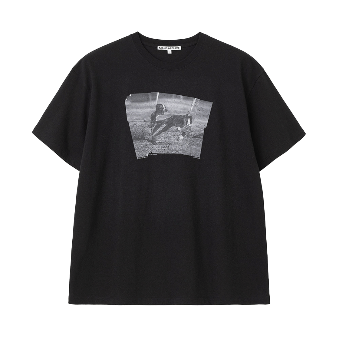 밀로 아카이브 러닝 독스 티셔츠 블랙