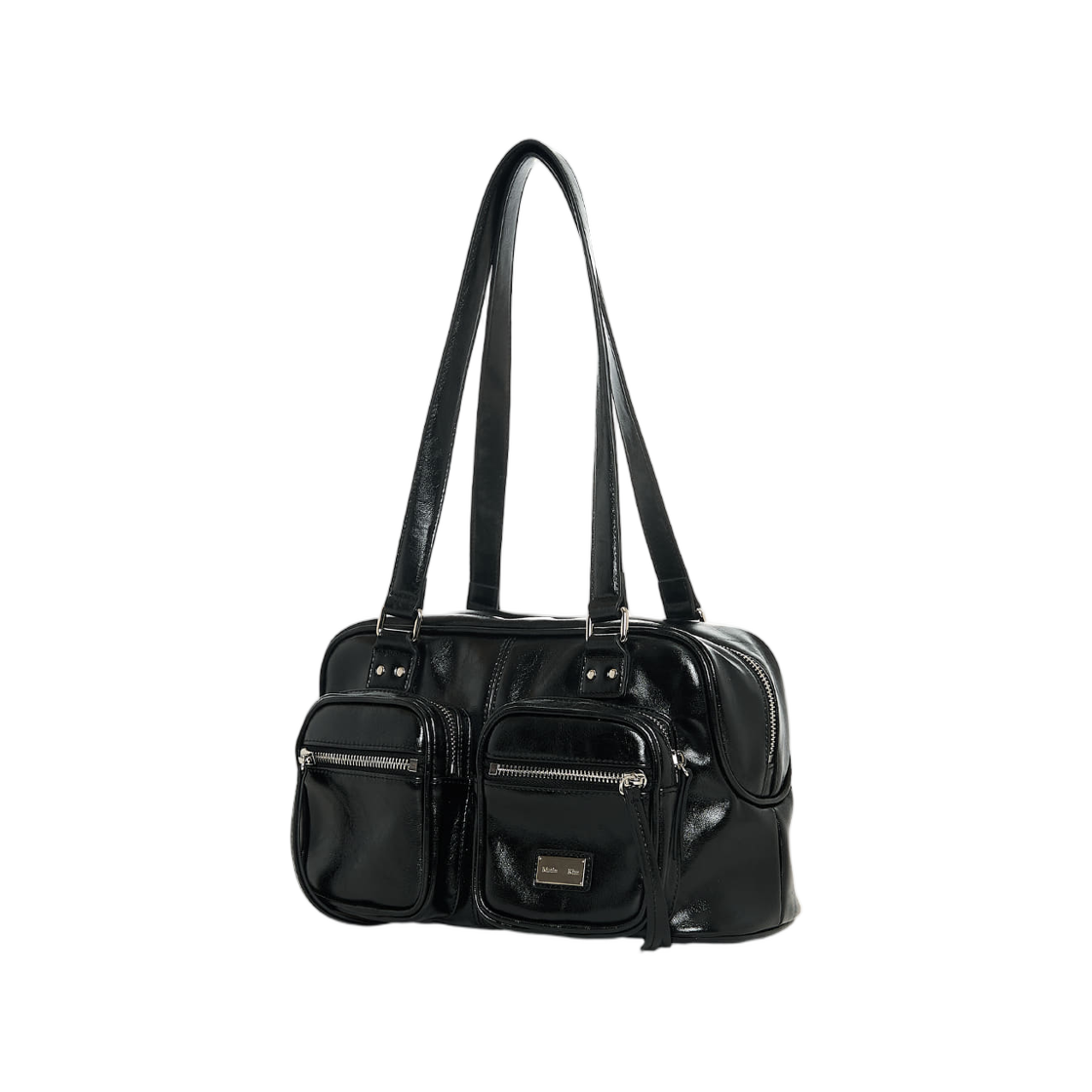 마뗑킴 더블 포켓 브릭 숄더백 블랙(Matin Kim Double Pocket Brick Shoulder Bag In Black) - 2