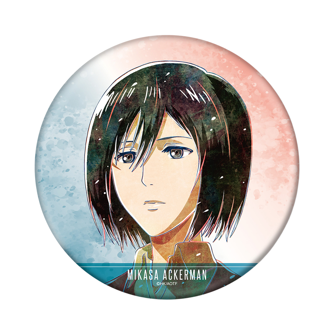 애니모어 진격의 거인 미카사 Ani-Art 제2탄 BIG 캔 뱃지(Animore Attack on Titan Mikasa Ani Art Second Series Big Can Badge)