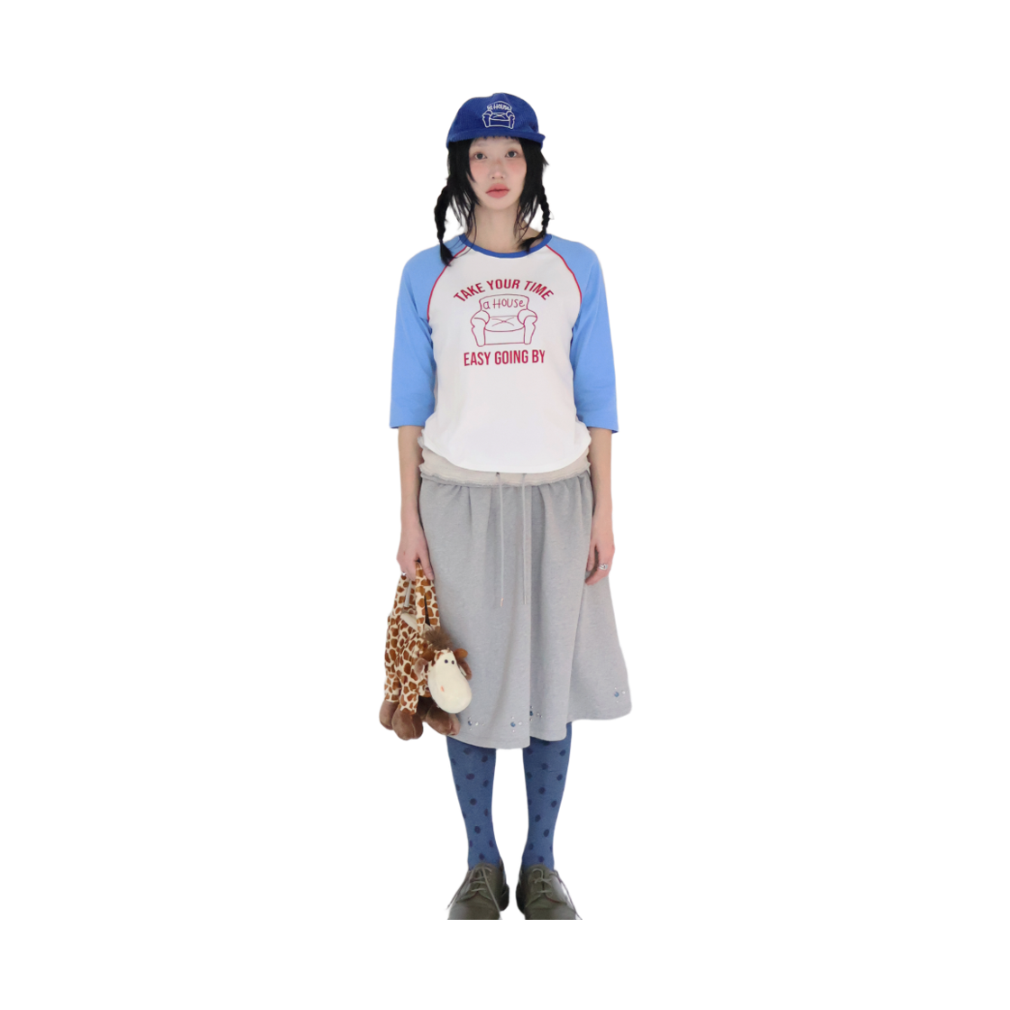 키코지 플리츠 스커트 그레이(kikozy Pleated Skirt Grey) - 2