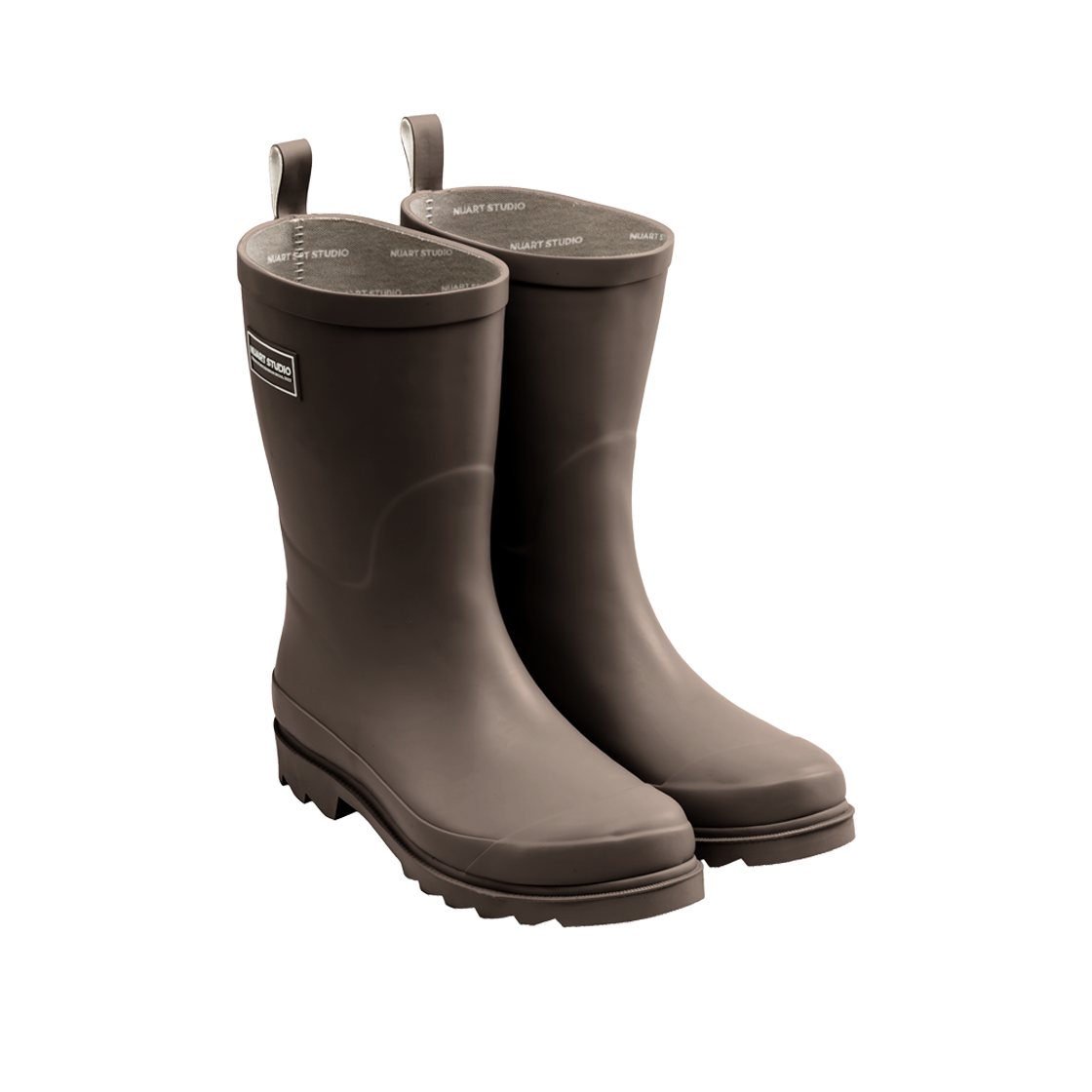 누아트스튜디오 클래식 미드 레인부츠 모카무스(NUARTSTUDIO Classic Mid Rain Boots Mocha Mousse) - 4