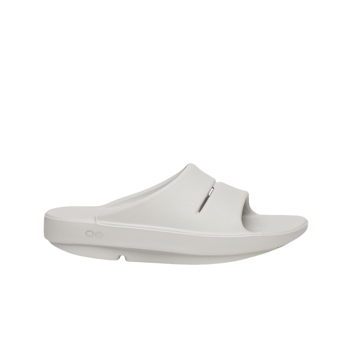 [10% 적립] 우포스 Ooahh 밝은 그레이 남여공용 슬라이드([10% 적립] OOFOS Ooahh Light Gray Unisex Slides) - 1