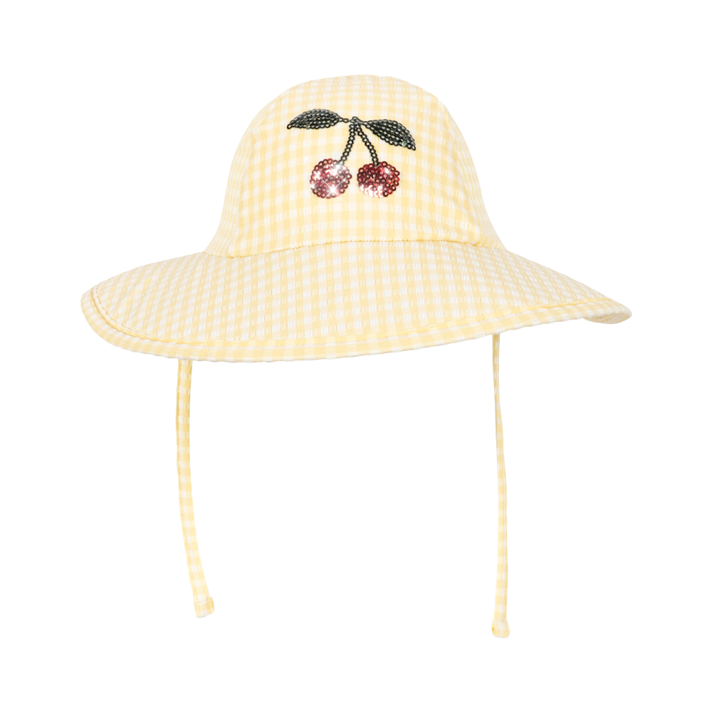 콩제슬래드 에타 스윔 햇 체리(Konges Sløjd Etta Swim Hat Banana Almond Check)
