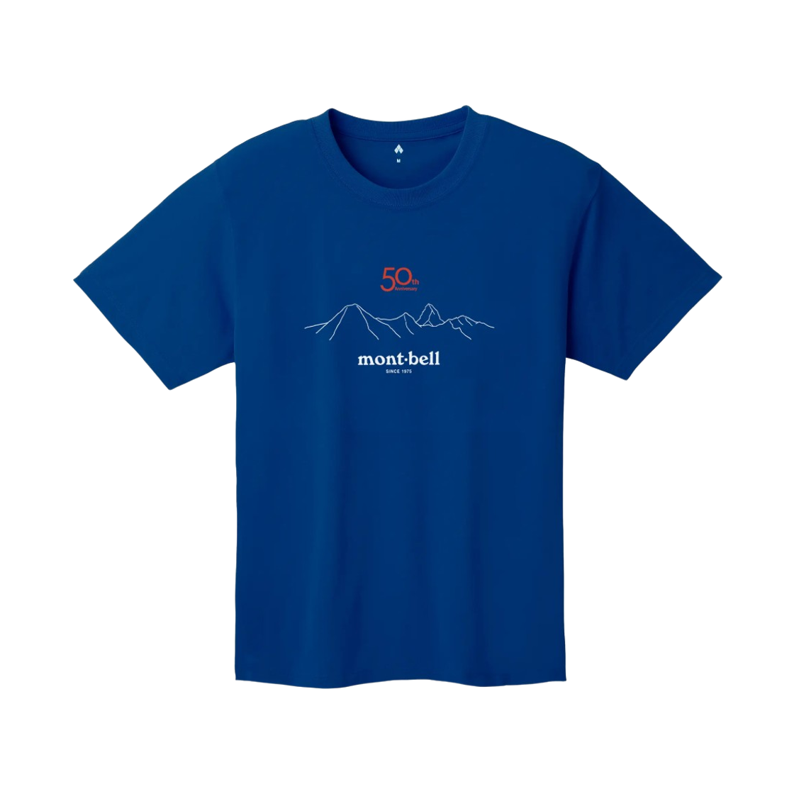 몽벨 위크론 문 서밋 50주년 티셔츠 블루(Montbell Wickron Summits 50th T-Shirt Blue) - 1