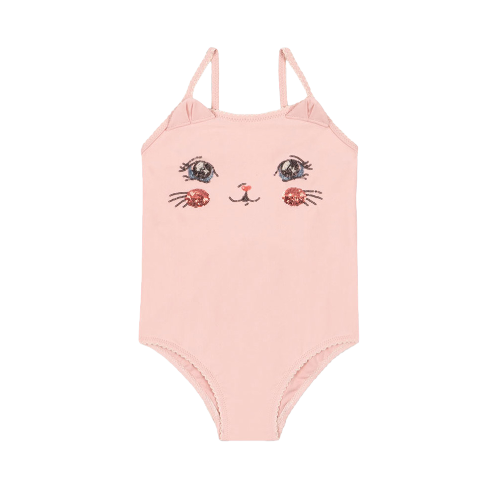 콩제슬래드 키티 스윔수트 핑크(Konges Sløjd Kitty Swimsuit Grs Powder Pink) - 1