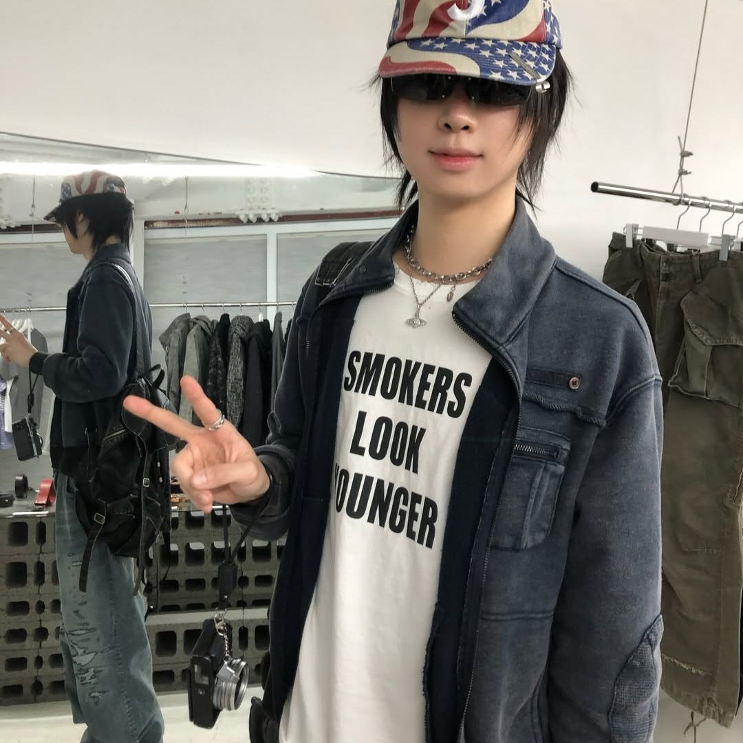 MAINBOOTH Field Combat Jacket NAVY 착용 스타일 - 3