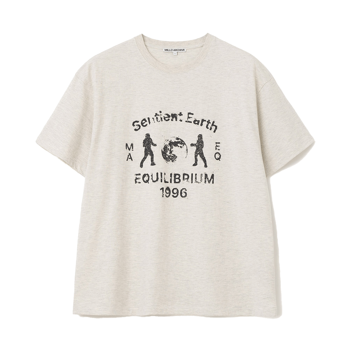 밀로 아카이브 센티언트 어스 티셔츠 오트밀