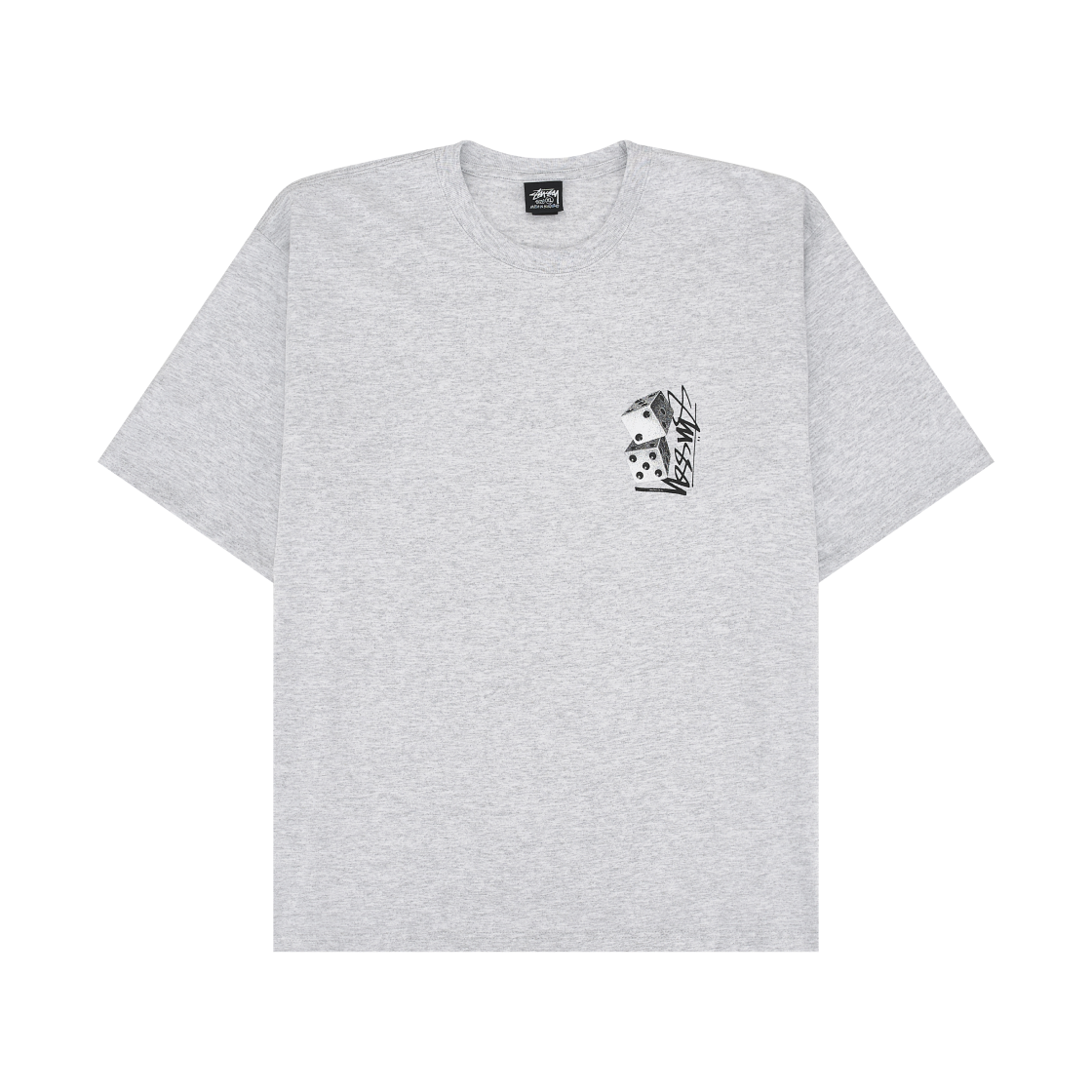스투시 톨 다이스 티셔츠 애쉬 헤더(Stussy Tall Dice T-Shirt Ash Heather) - 2