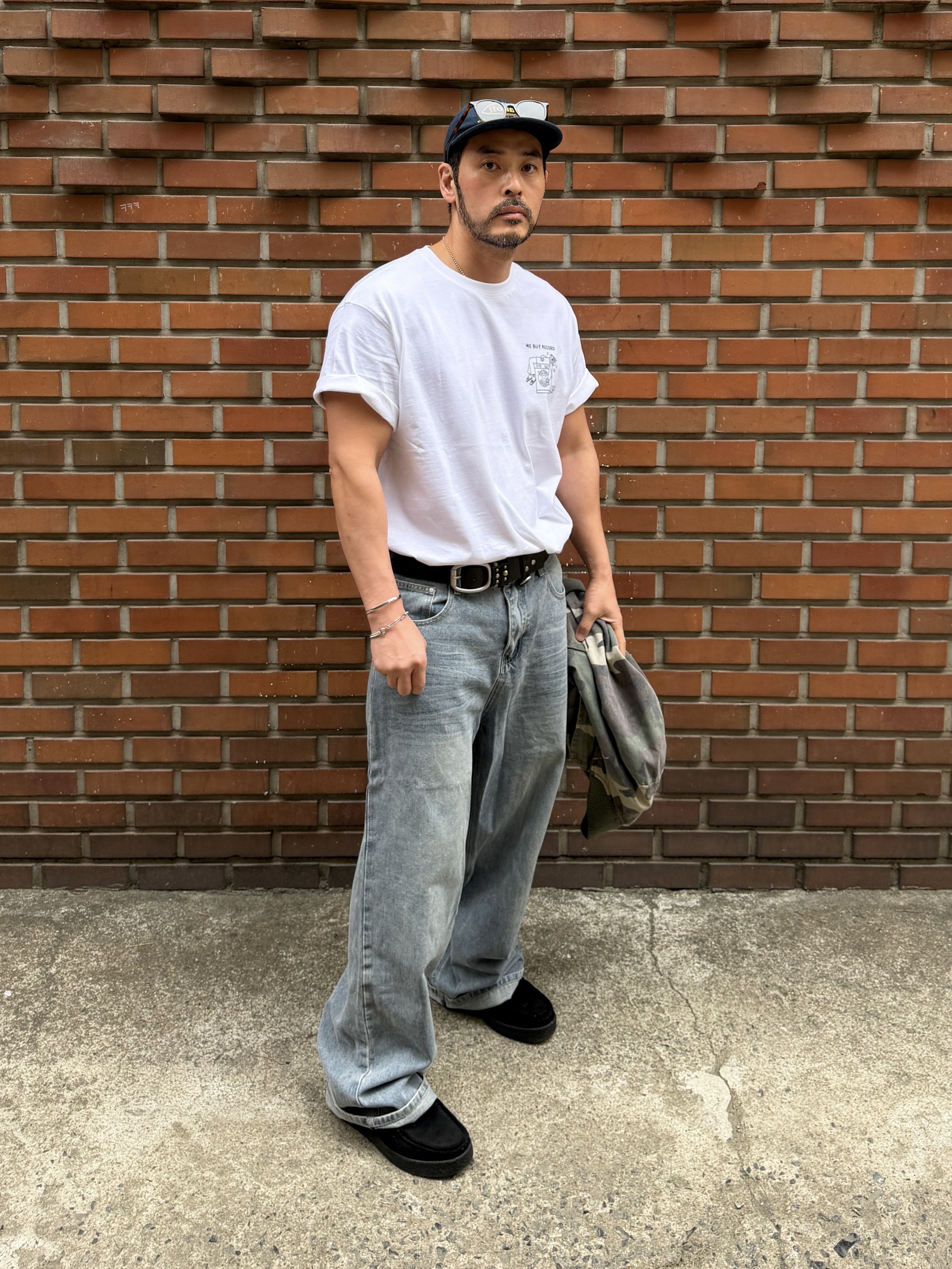 Vacant Archive Ruta Steel Standard Belt Black 착용 스타일 - 4