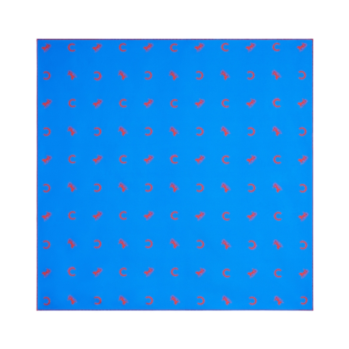 2AW902R92-29BR Celine Square in Silk Twill Blue Red