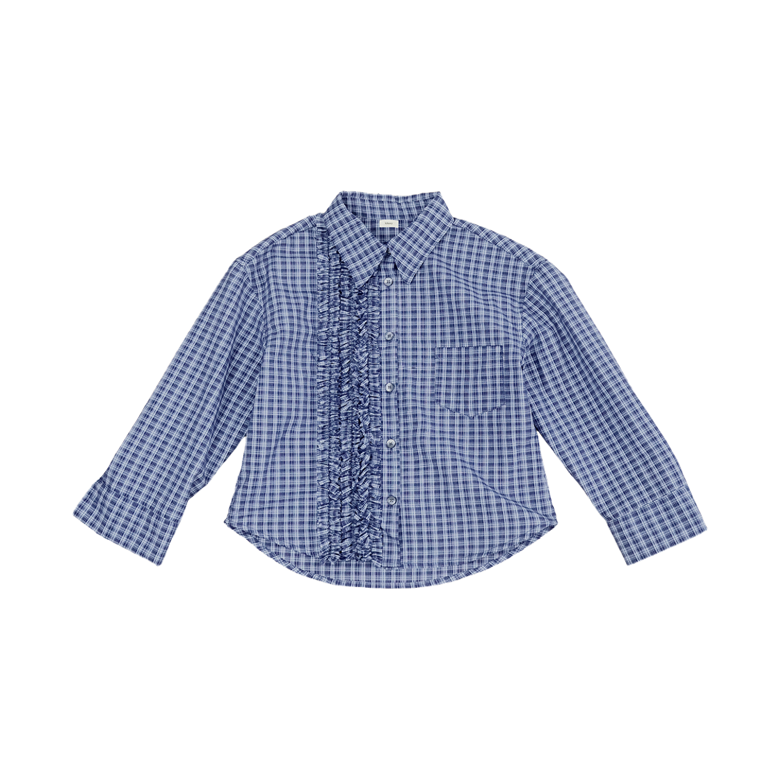 키코지 가든 러플 셔츠 블루(kikozy Garden Ruffle Shirt Blue) - 1