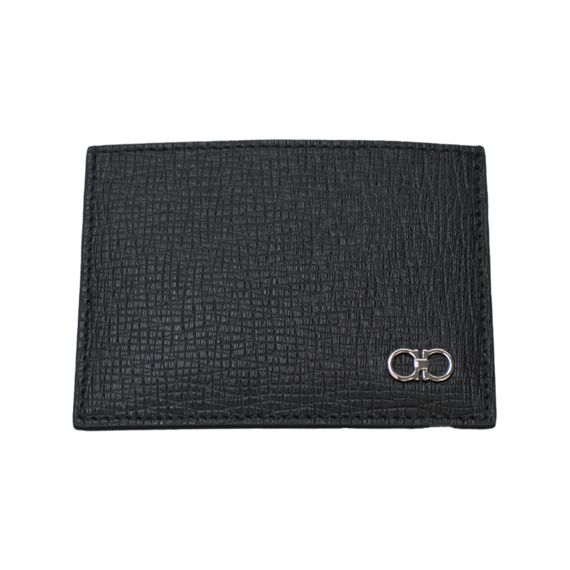 660989 0761753 [25% 쿠폰] Ferragamo Leather Card Holder Black