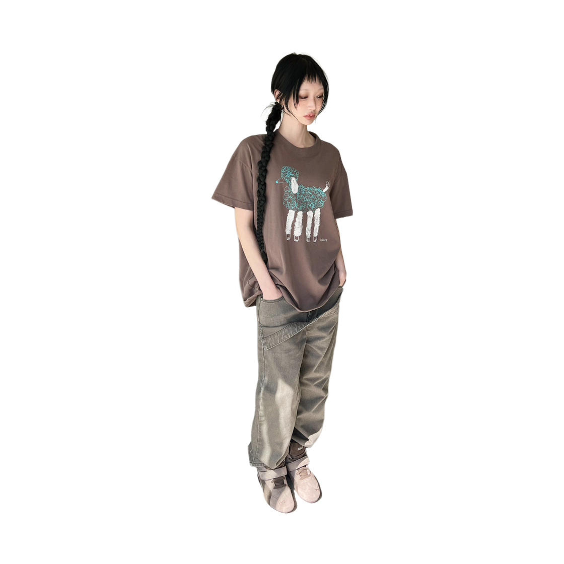 키코지 컷 오프 플랩 레이어드 팬츠(kikozy Cut-off Flap Layered Pants) - 2
