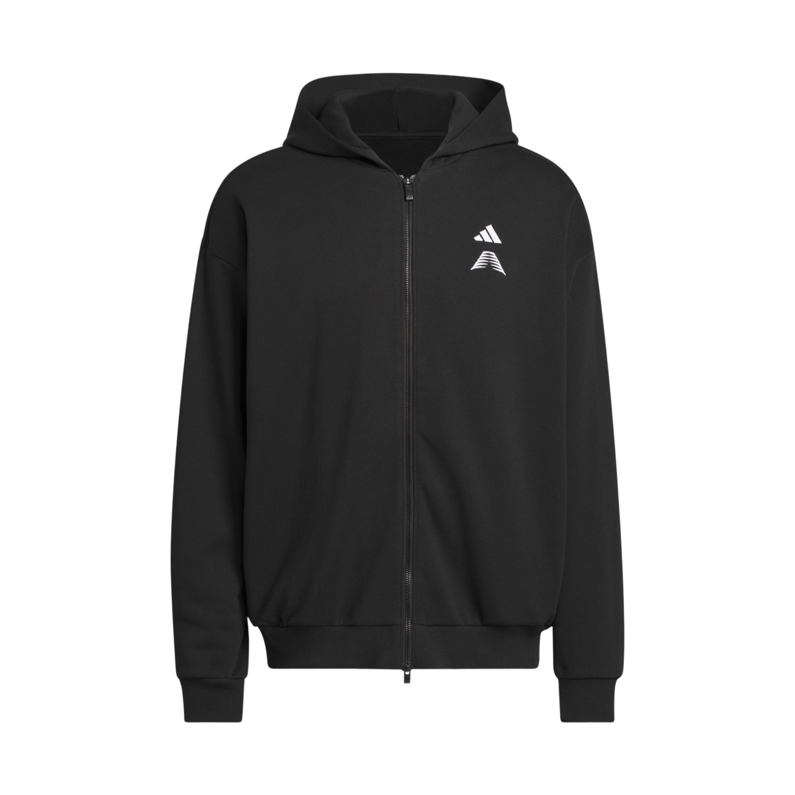KF3243 Adidas Anthony Edwards Foundation Full-Zip Hoodie Black - KR Sizing