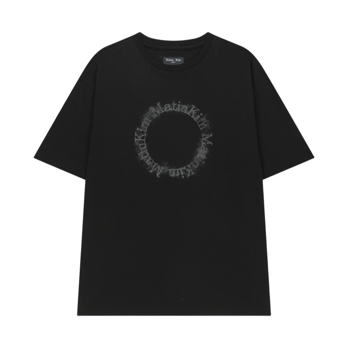 마뗑킴 서클 로고 탑 블랙(Matin Kim Circle Logo Top In Black)