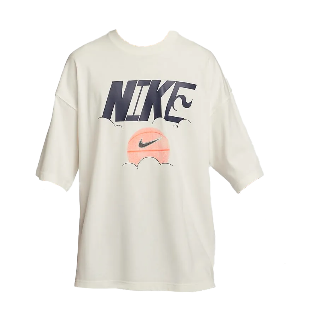 나이키 오버사이즈 베스킷볼 티셔츠 세일 - 아시아(Nike Oversized Basketball T-Shirt Sail - Asia) - 1