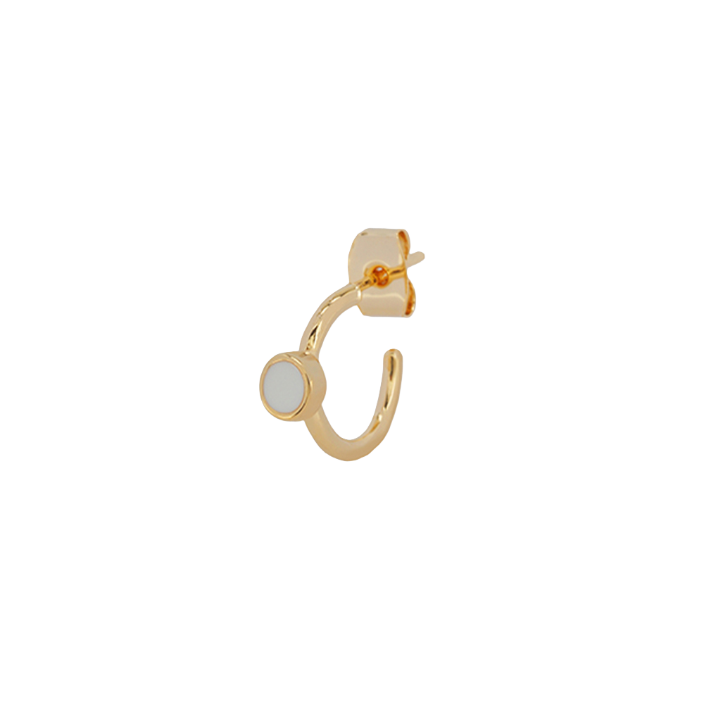 논논 도트 밴드 이어링 골드(Nonenon Dot Bend Earring Gold) - 2