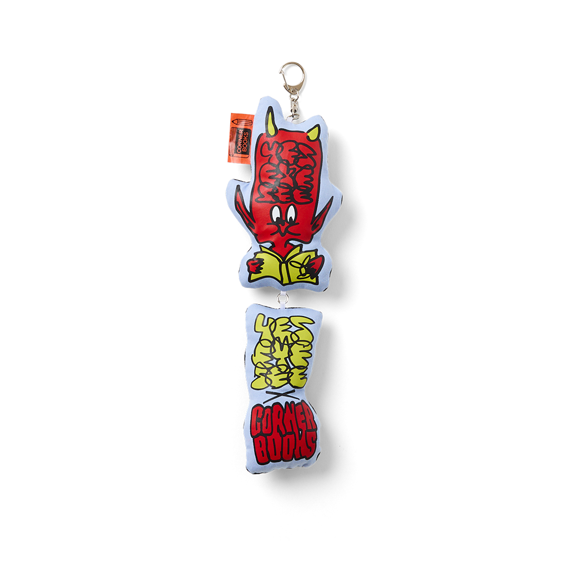 [더블적립] 예스아이씨 코너 트윈 스윙 플러쉬 키체인 블루([더블적립] YESEYESEE Corner Twin Swing Plush Keychain Blue)