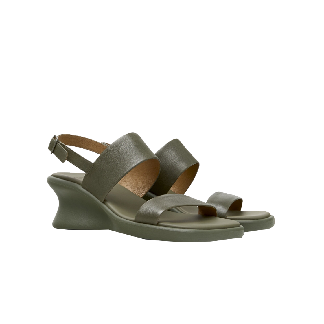 캠퍼 여성 루이스 샌들 샌들 카키(Camper Women Louise Sandal Sandal Khaki) - 2