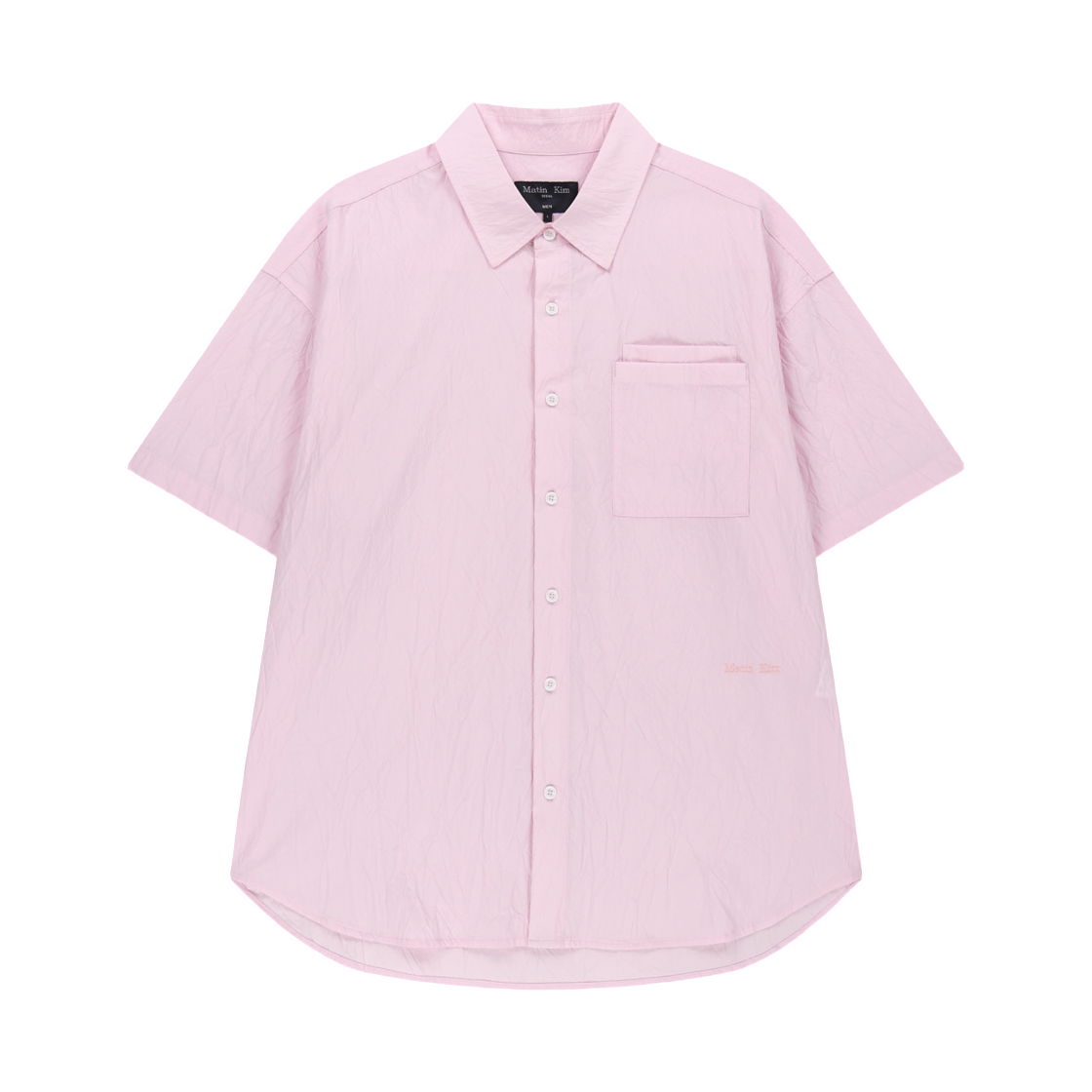 MK2634SH504HPK Matin Kim Small Logo Over Fit Shirt In Pink