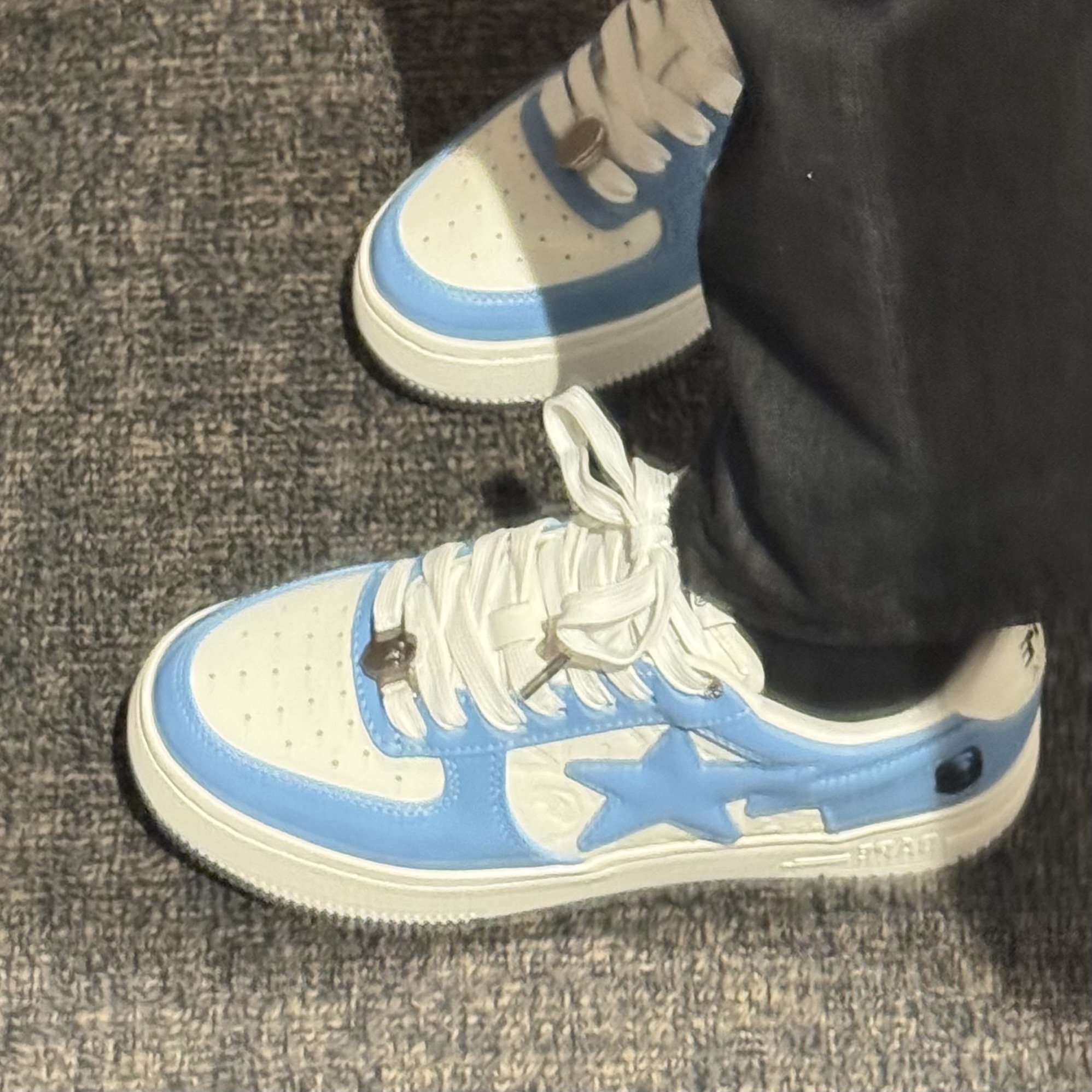 (W) BAPE Sta #3 Blue, BAPE Sta #3 Blue 착용 스타일
