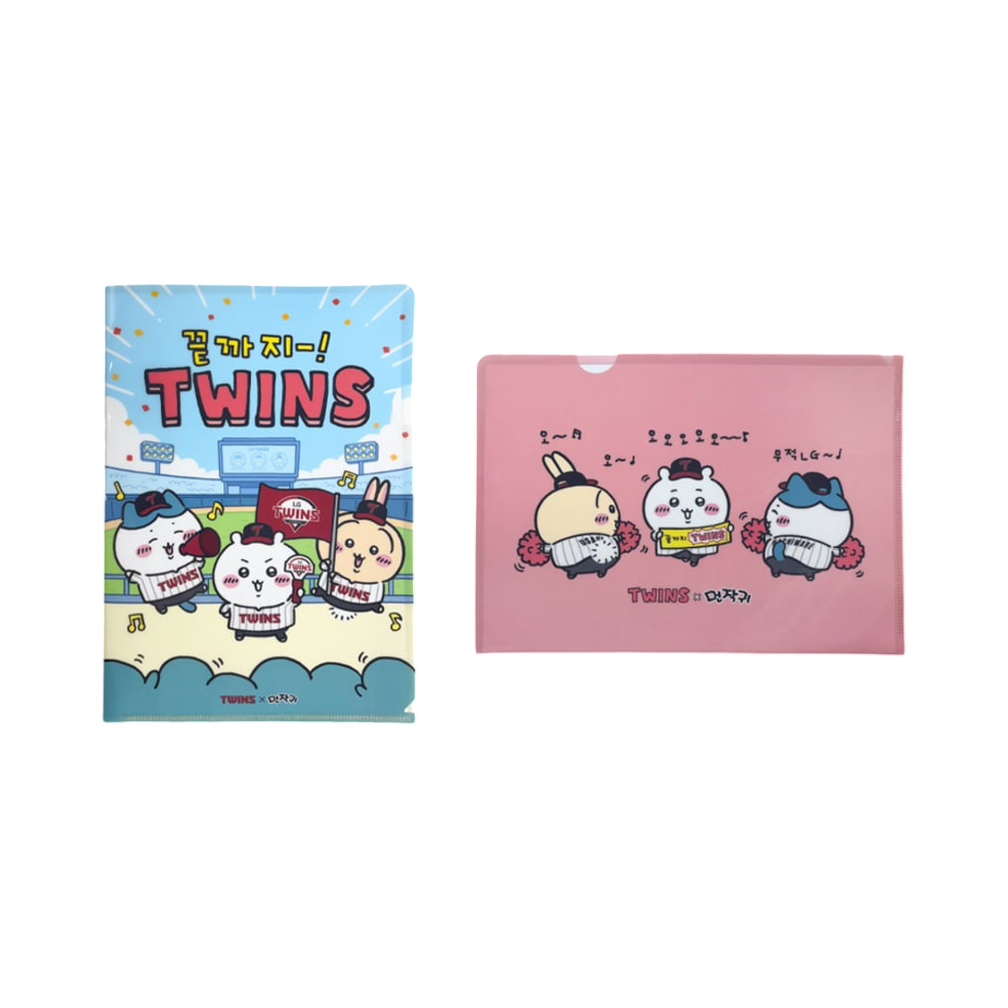LG 트윈스 x 치이카와 캐릭터 L 홀더 멀티 (2개 세트)(LG Twins x Chiikawa Character L Holder Multi (Set of 2)) - 1