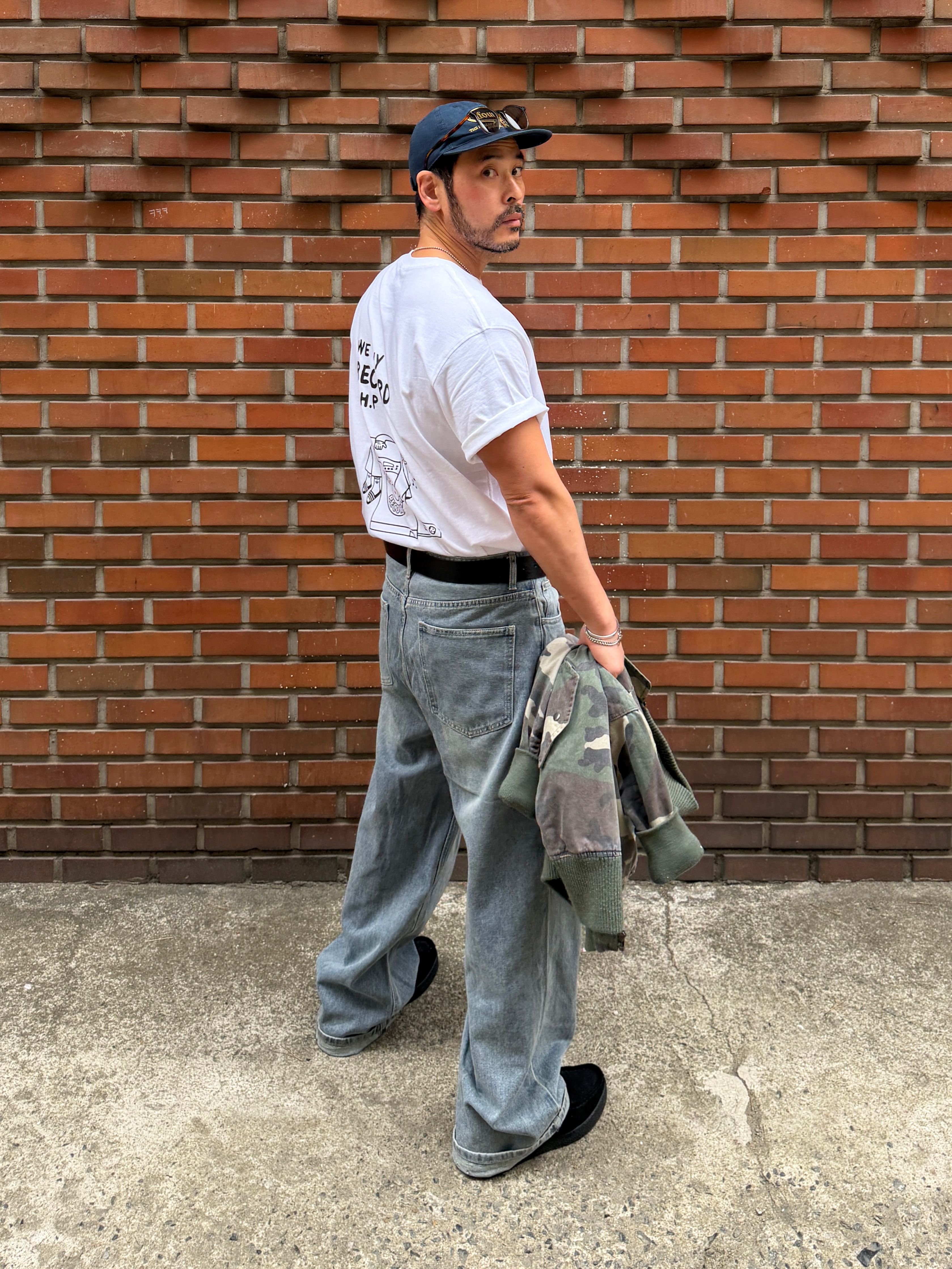 Vacant Archive Ruta Steel Standard Belt Black 착용 스타일 - 3