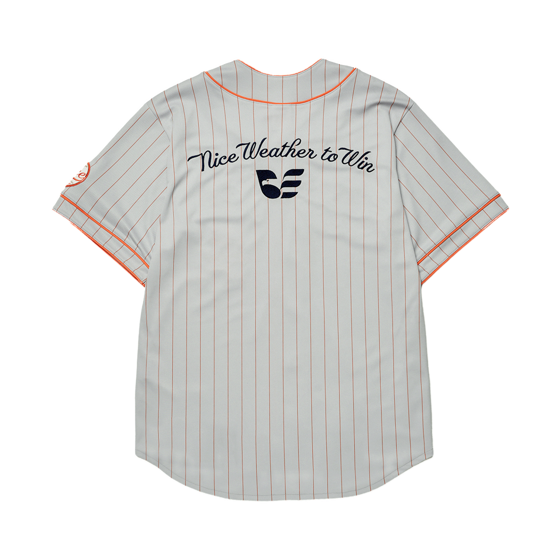 한화 이글스 x 나이스웨더 핀스트라이프 베이스볼 져지 그레이(Hanwha Eagles x Nice Weather Pinstripe Baseball Jersey Grey) - 2