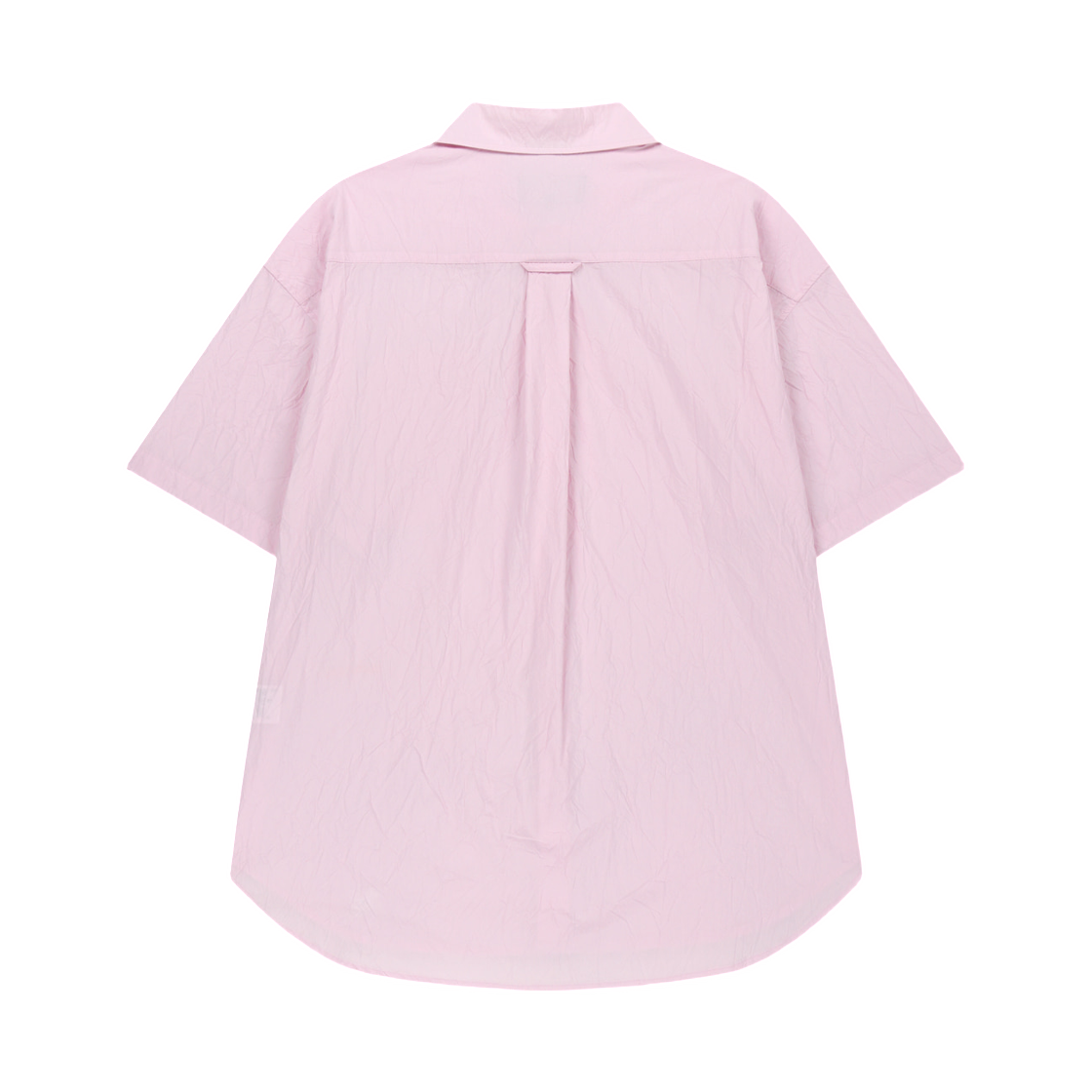 마뗑킴 스몰 로고 오버 핏 셔츠 핑크(Matin Kim Small Logo Over Fit Shirt In Pink) - 2