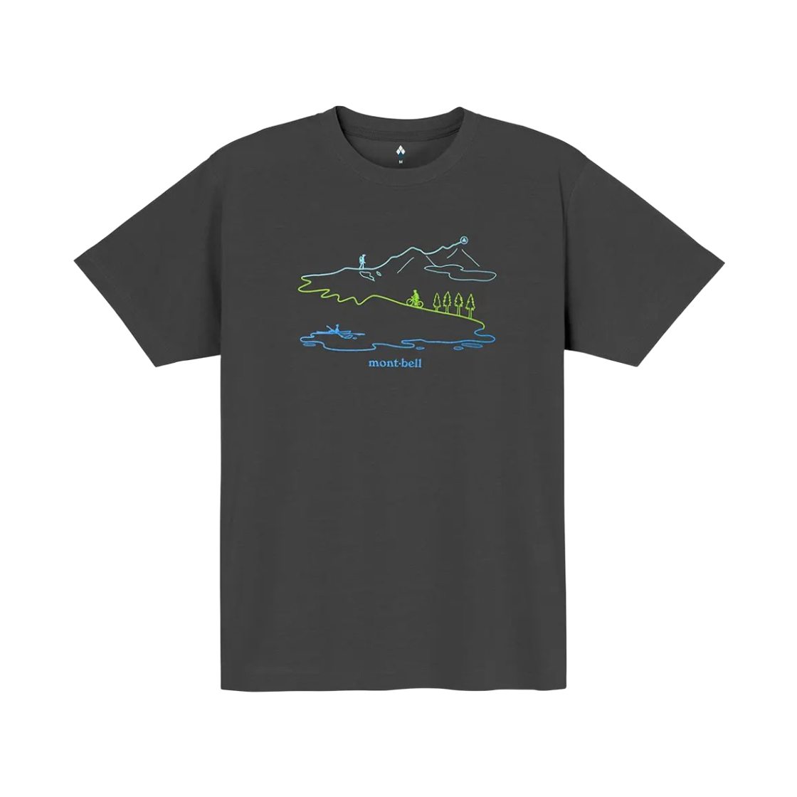 1114734 Montbell Wickron Long Track T-Shirt Dark Gray