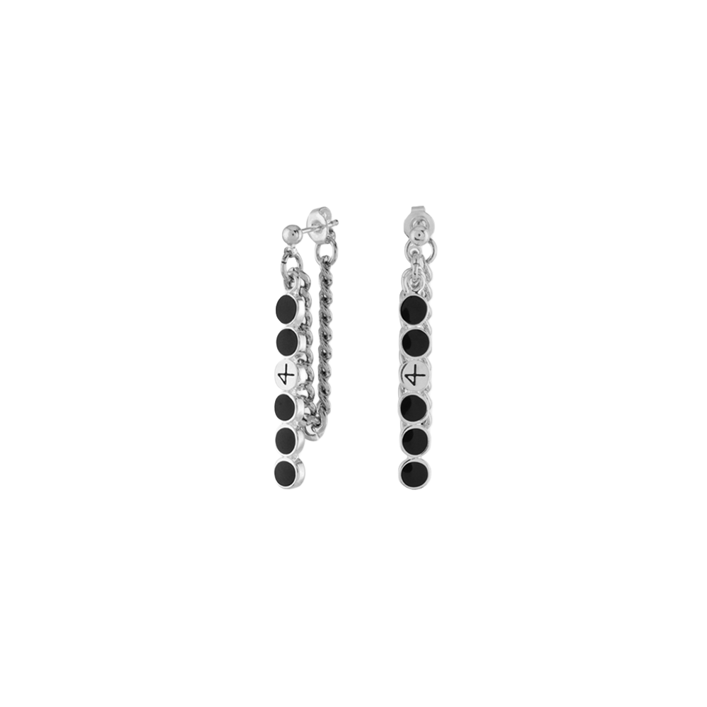 NONENON-200 Nonenon Double Grape Chain Earring
