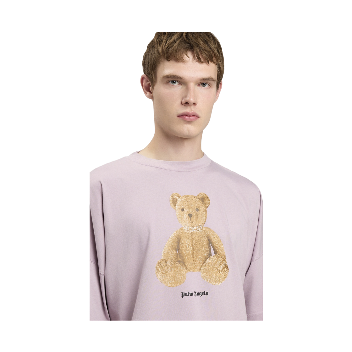 팜엔젤스 베어 오버 티셔츠 - 라일락 브라운(Palm Angels Bear Over Tee - Lilac Brown) - 5