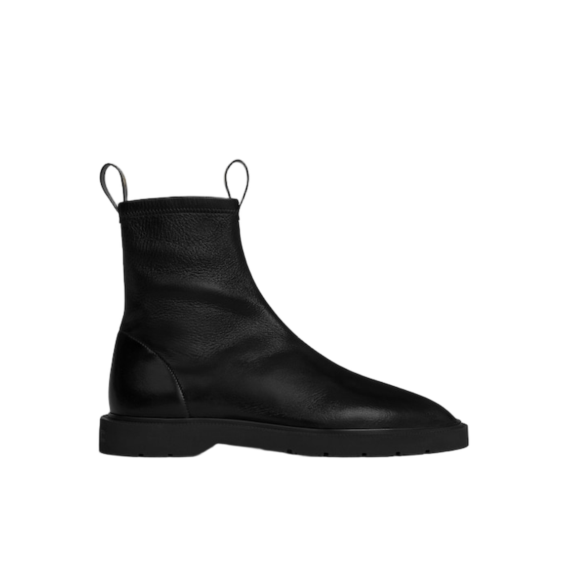 365495270C-38NO Celine Flow Zipped Boot in Stretch Lambskin Black