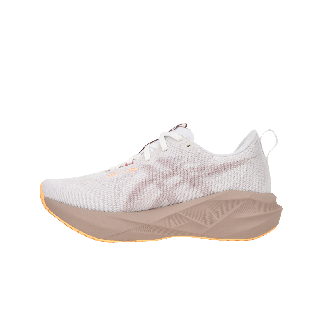 (W) 아식스 노바블라스트 5 화이트 펀 - D 와이드((W) Asics Novablast 5 White Fawn - D Wide) - 3