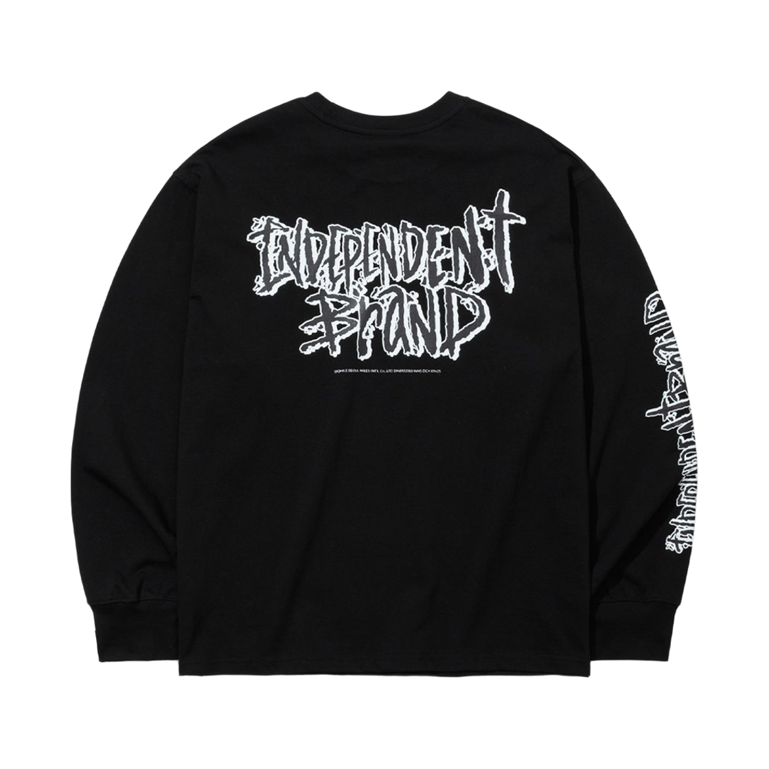 큐마일 702 프린트 롱슬리브 티셔츠 블랙(qmile® 702 Print Long Sleeve Black) - 2
