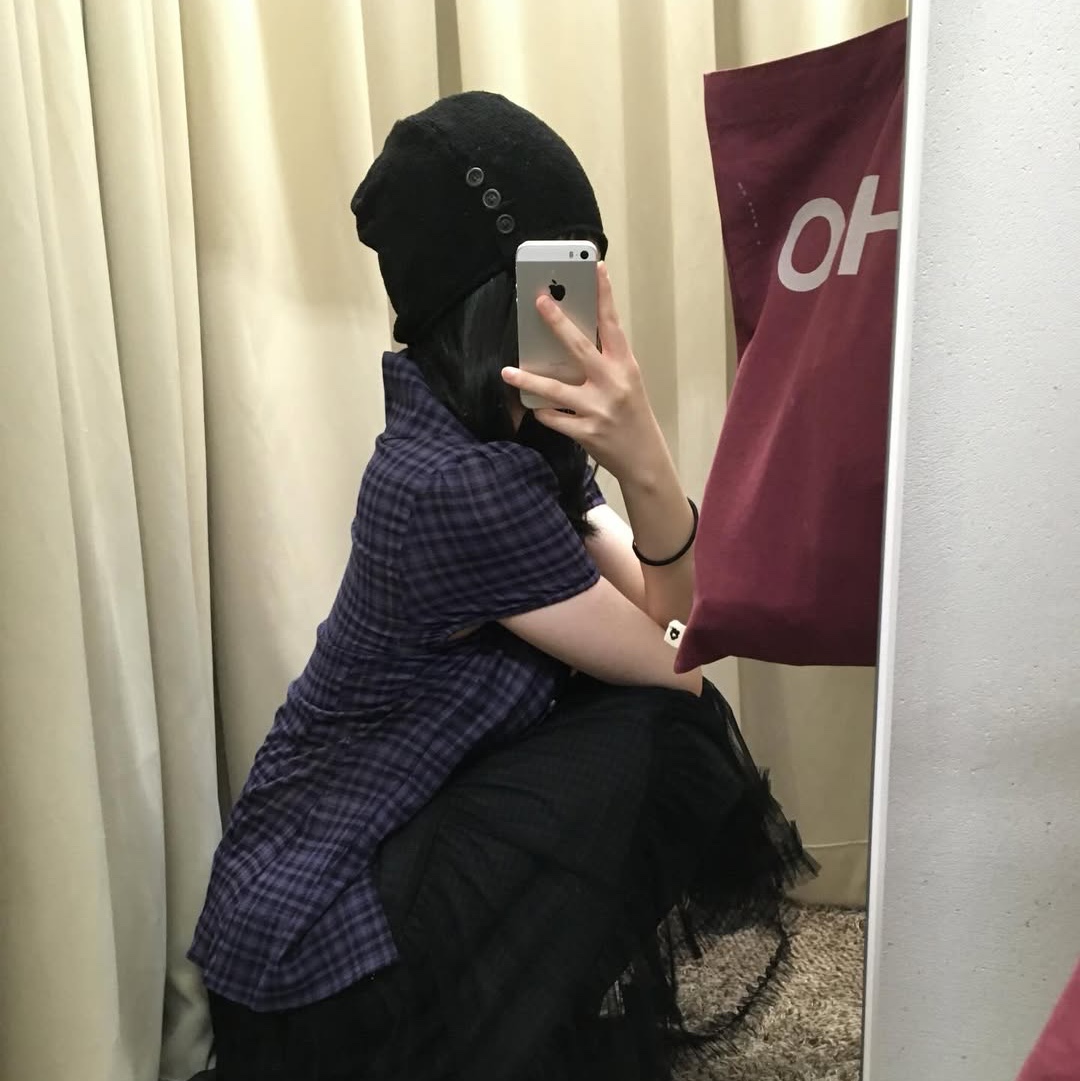 MAINBOOTH Button Turban Beanie BLACK 착용 스타일 - 1