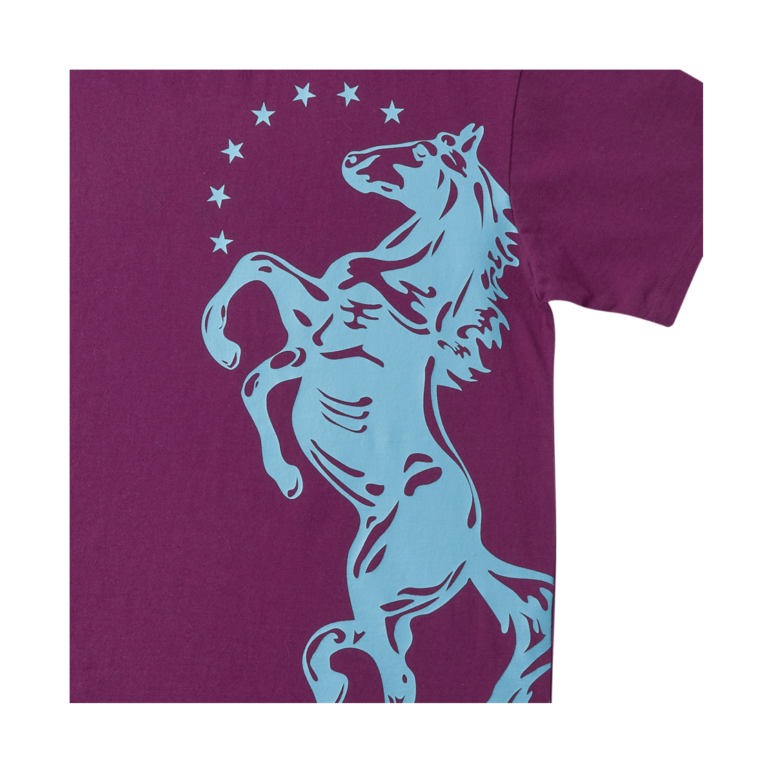 [KREAM 단독] 아모우 빅 홀스 하프 티셔츠 퍼플([KREAM 단독] AMOU Big Horse Half T-Shirts Purple) - 3
