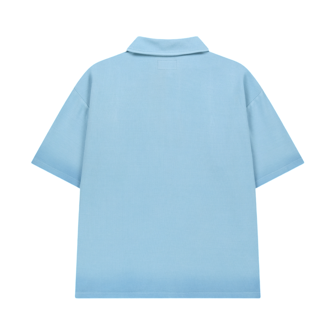 마뗑킴 스몰 로고 워시드 피케 탑 블루(Matin Kim Small Logo Washed Pique Top In Blue) - 2