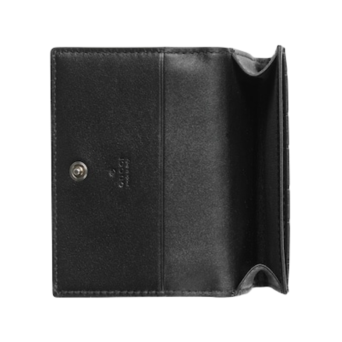구찌 GG 엠블럼 카드 케이스 블랙(Gucci GG Emblem Card Case Black) - 2