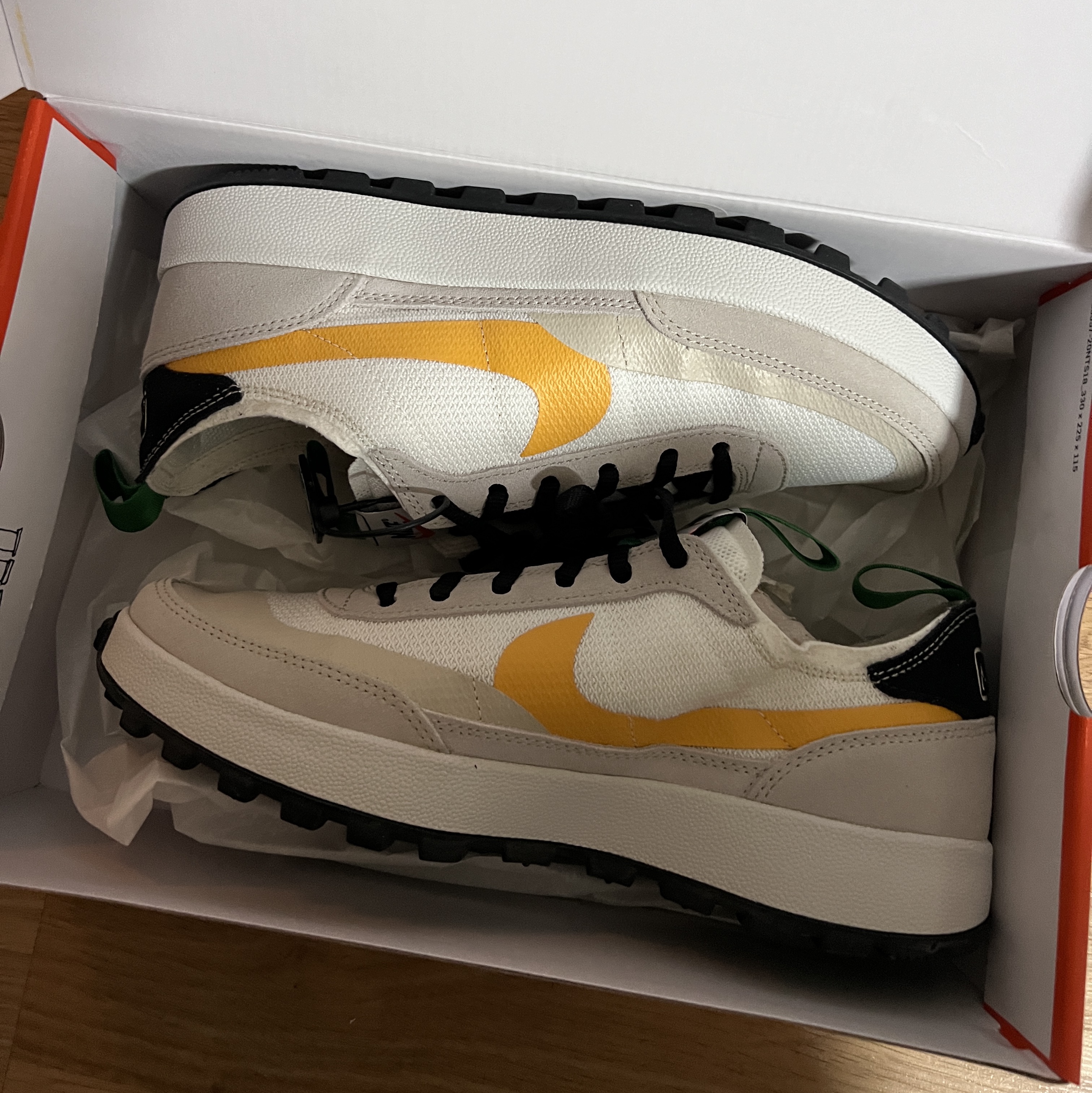 Nike x Tom Sachs General Purpose Shoe Pine Green University Gold 착용 스타일