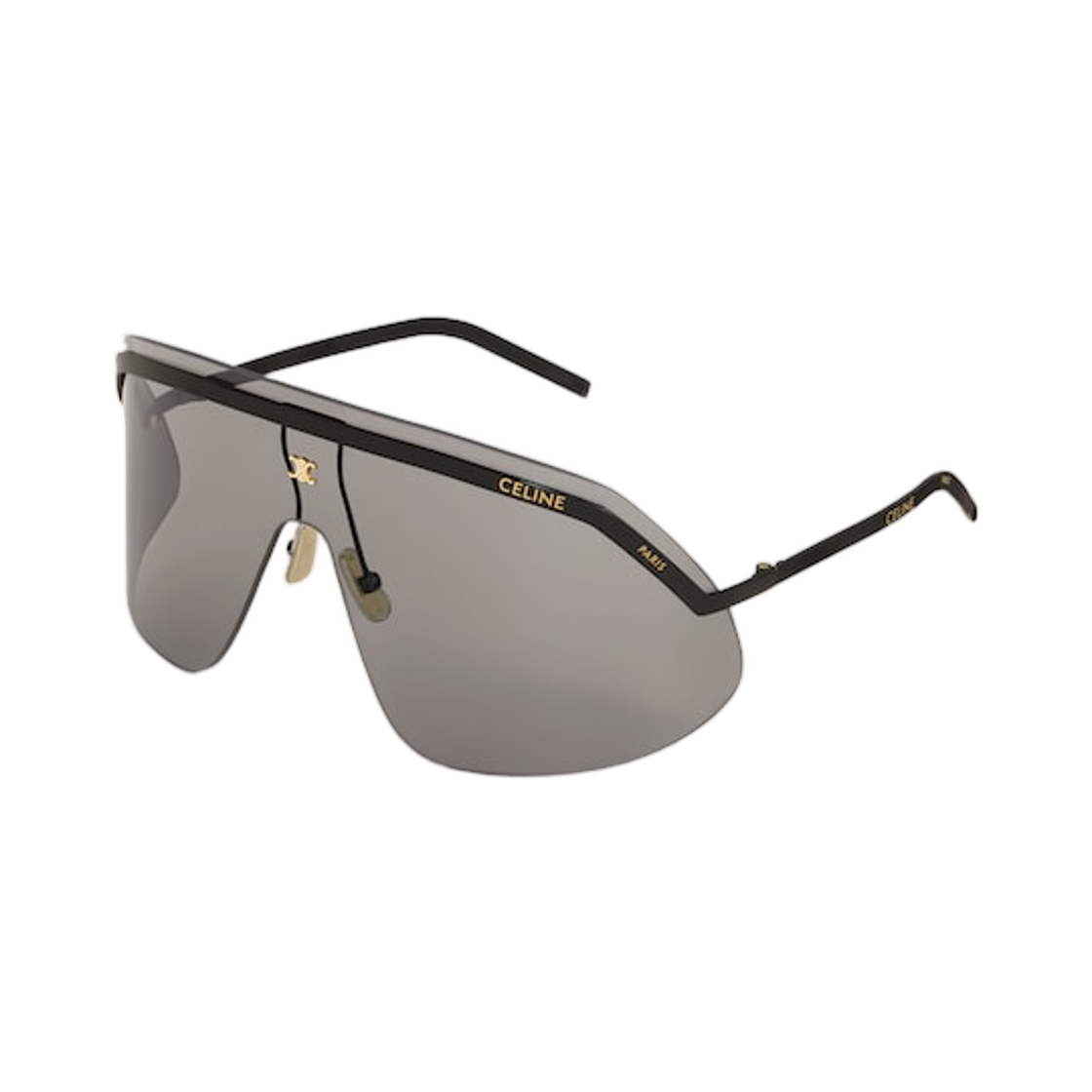 (W) 셀린느 모닝 쉐이드 선글라스 메탈 블랙((W) Celine Morning Shade Sunglasses in Metal Black) - 2