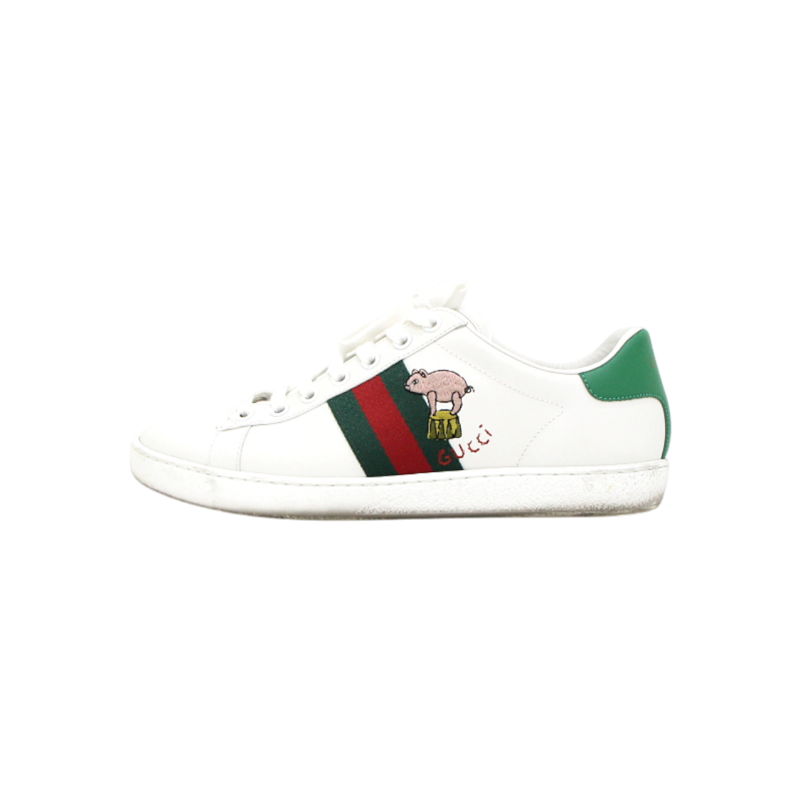 IT7QJH56GJL4 Gucci Ace Kitten Stripe Women Sneakers
