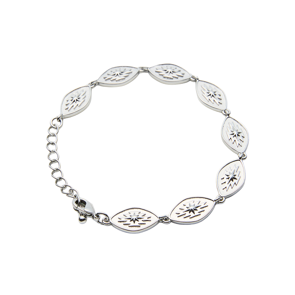 오가프 아이 리프 브레이슬릿 실버(OGARP Eye Leaf Bracelet Silver)