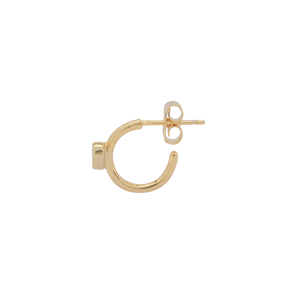논논 도트 밴드 이어링 골드(Nonenon Dot Bend Earring Gold) - 3