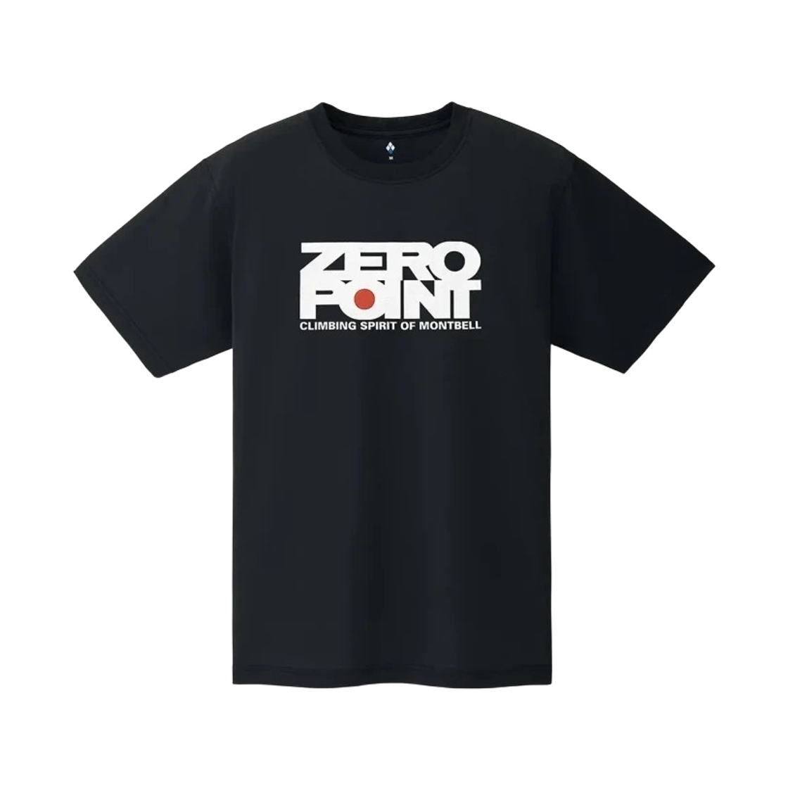몽벨 위크론 제로 포인트 로고 #0 티셔츠 블랙(Montbell Wickron Zero Point Logo #0 T-Shirt Black) - 1