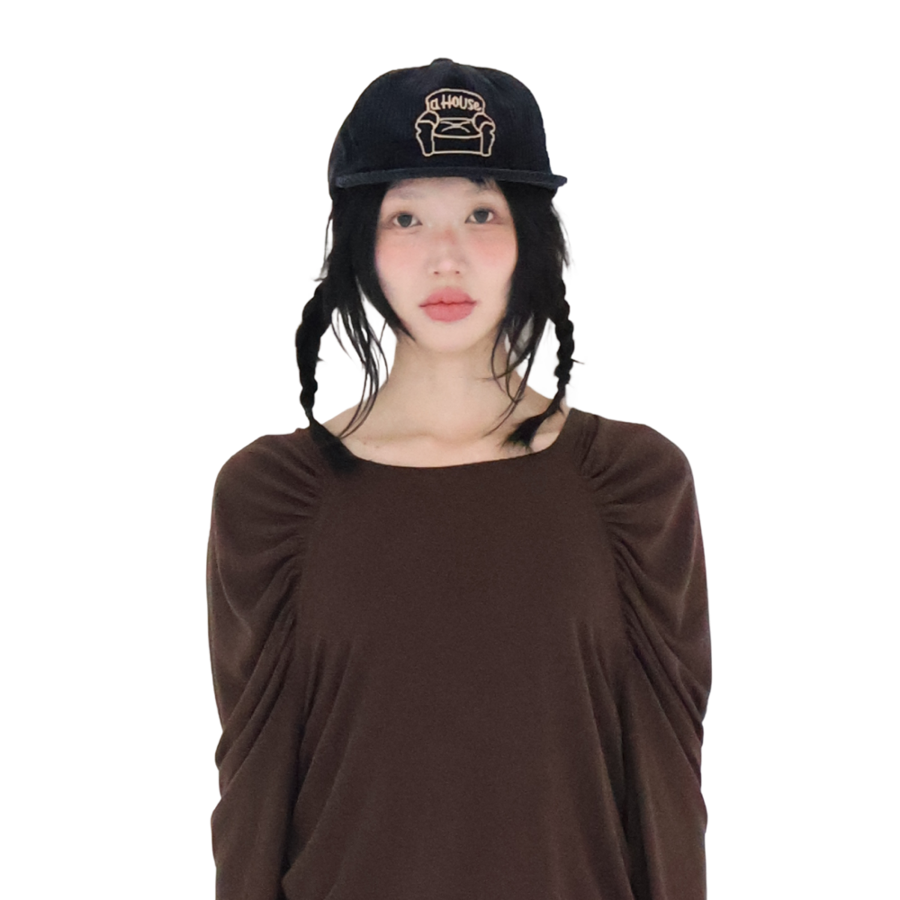 키코지 소파 코듀로이 캡 차콜(kikozy Sofa Corduroy Cap Chacoal) - 2