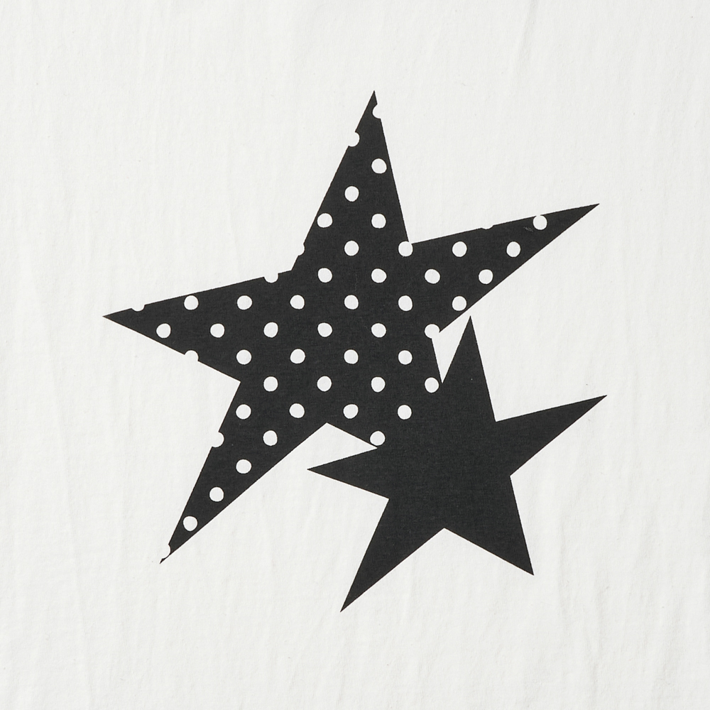 아모우 투 스타 링거 티셔츠 화이트(AMOU Two Star Ringer T-Shirts White) - 3