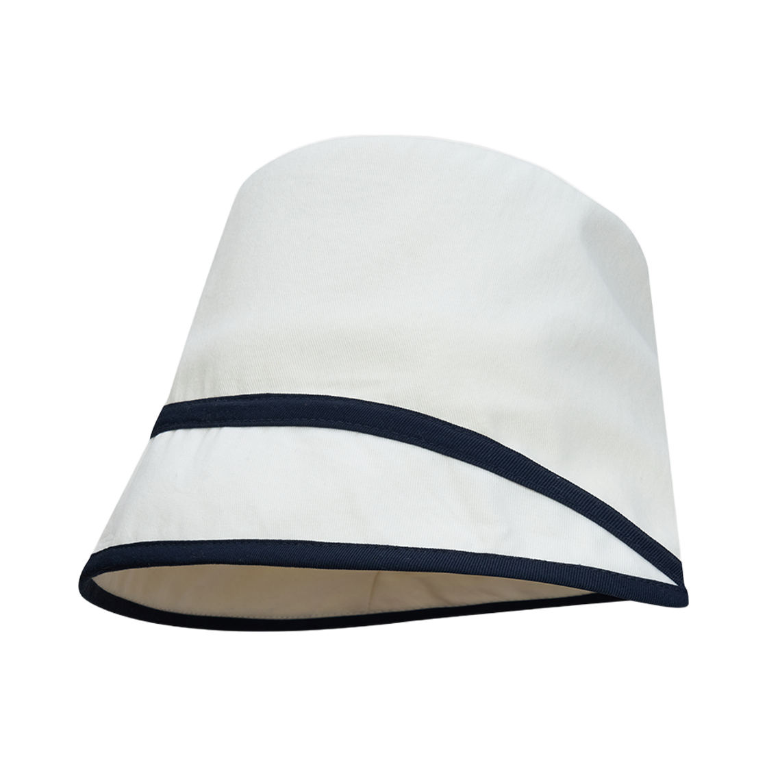 올인컴플리트 콘트라스트 라인 문 버킷햇 아이보리(Allincomplete Contrast Line Moon Bucket Hat Ivory)