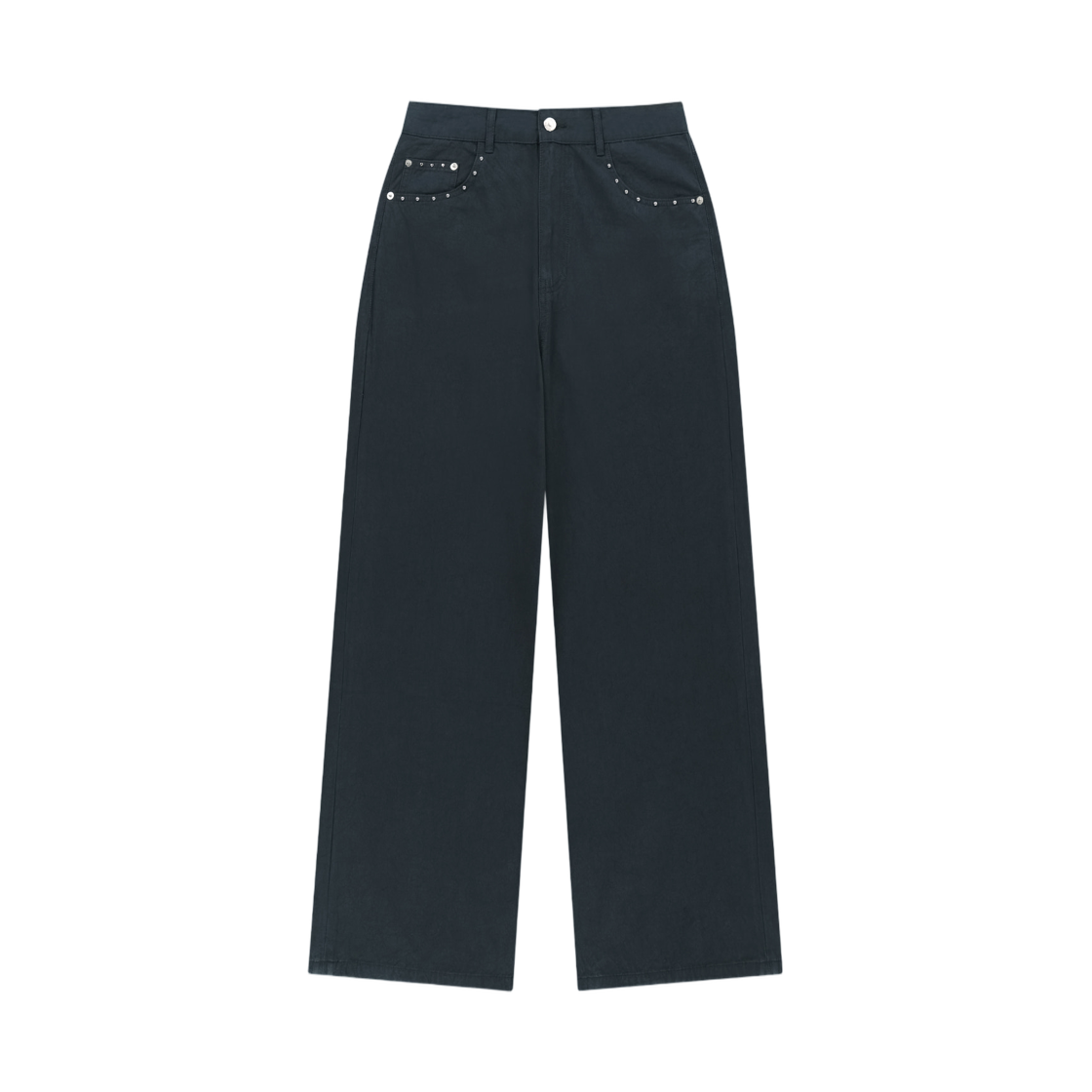 MK2634DN010MNA (W) Matin Kim Stud Point Color Denim Pants In Navy