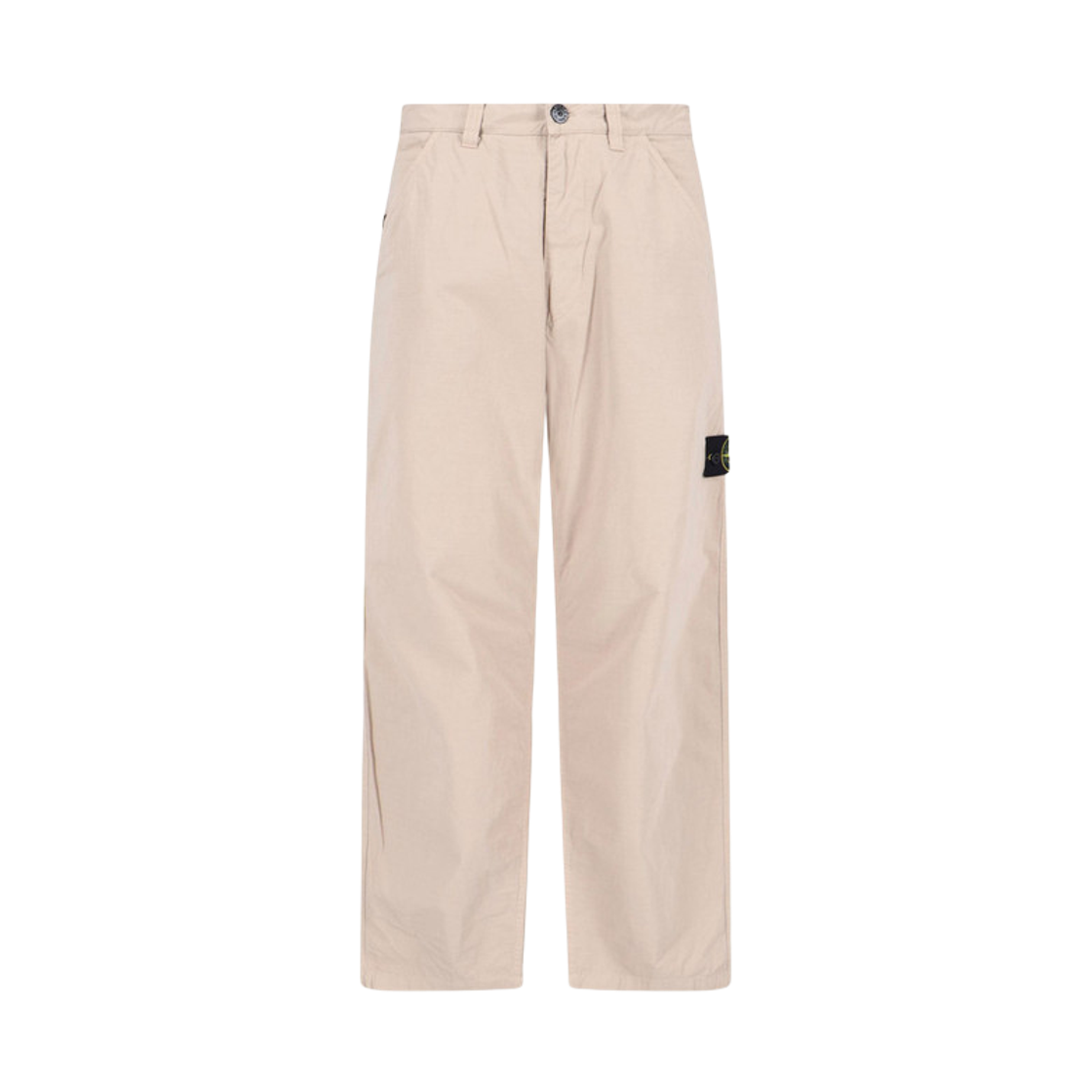 L1S1531000-08S0298-V009A Stone Island 3100008 Mercerised Organic Cotton Ripstop Relaxed Fit Chino Trousers with Pockets Desert - 26SS
